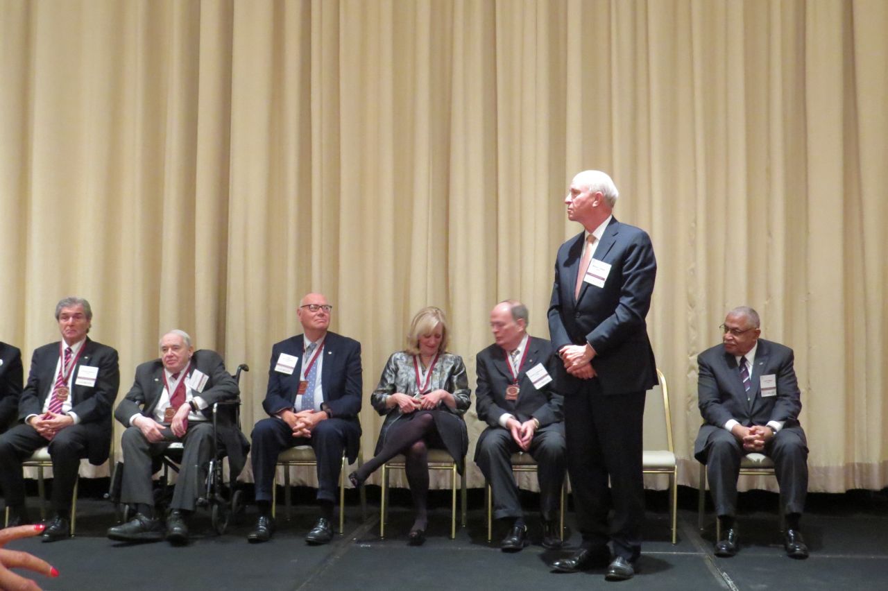 Michael Reagan is introduced
