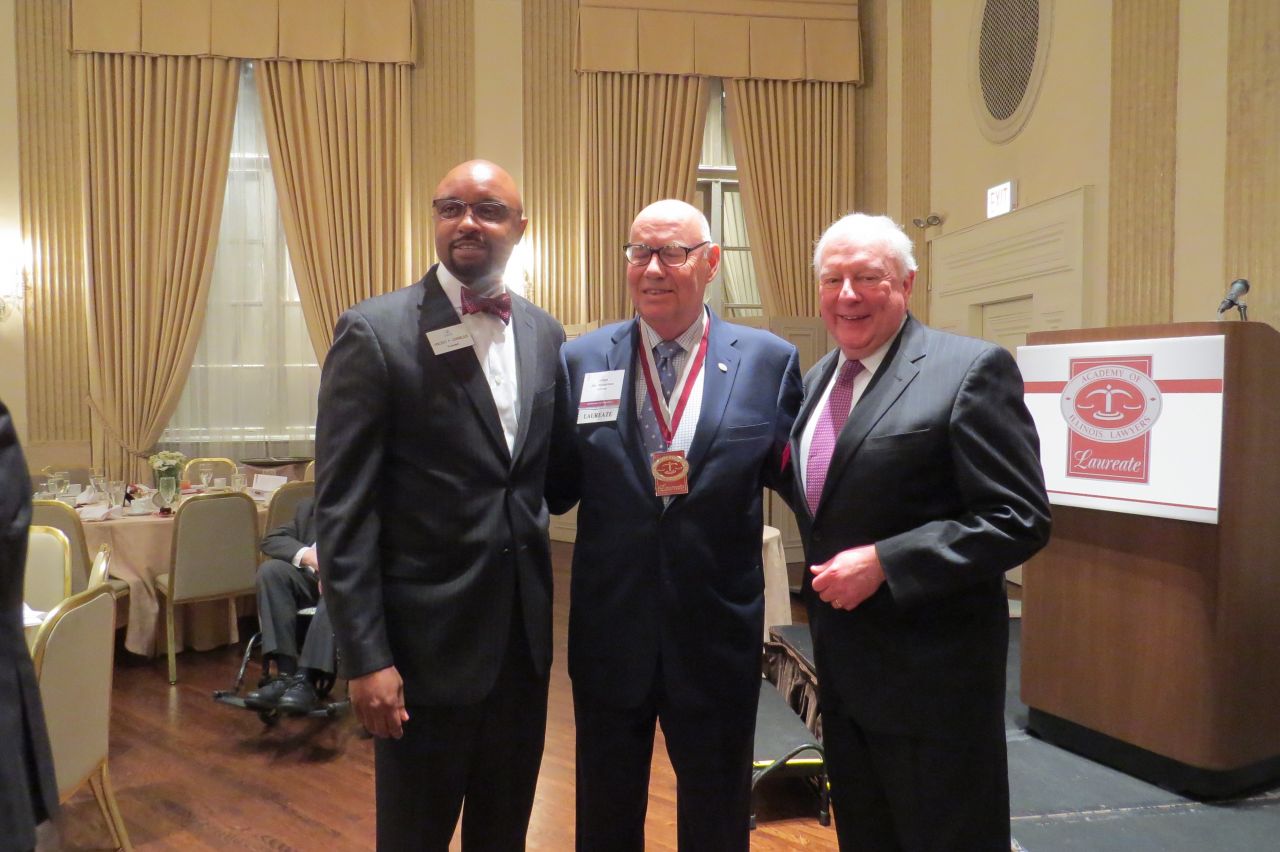 Vincent Cornelius, Judge Jim Holderman, and John O&#39;Brien
