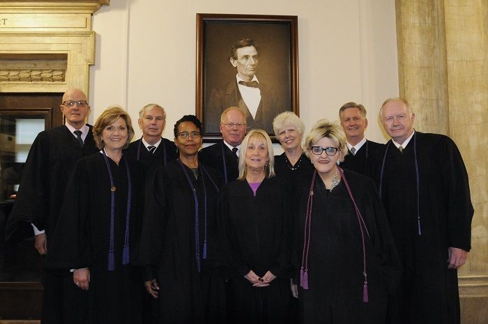 A high-quality reproduction of a famous Abraham Lincoln photograph was presented to the Kankakee County Courthouse on June 27 in Kankakee. 