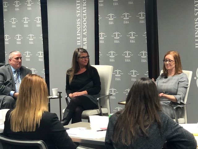 Michael Bergmann, Traci Braun from Exelon Corporation, and Stacey McCollough from Mirabella, Kincaid, Frederick & Mirabella, LLC