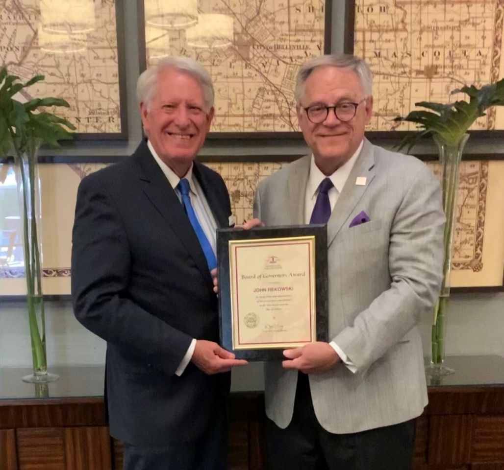 John Rekowski and ISBA President Dennis Orsey