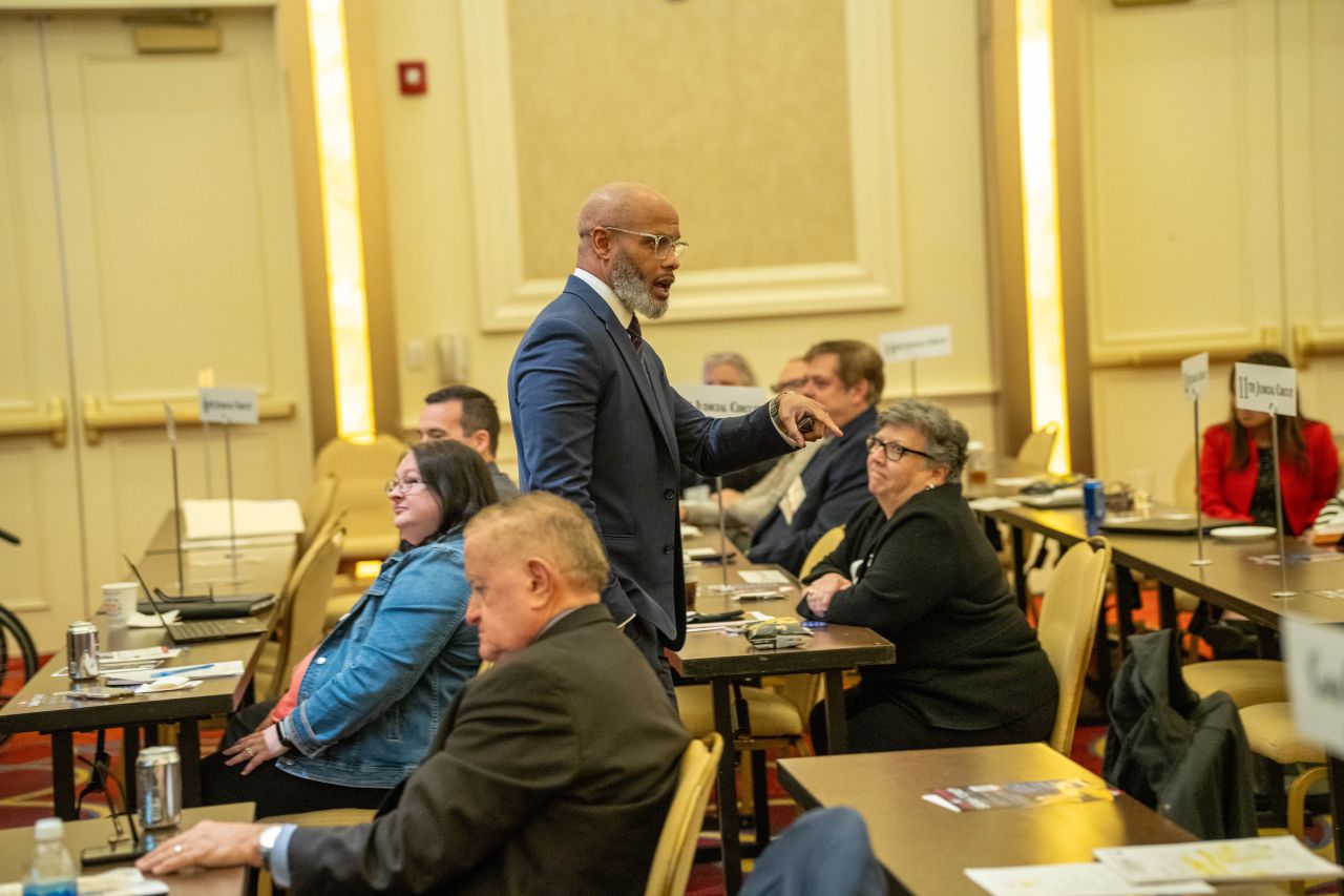 The Assembly listened to a DEI presentation by Toussaint Romain with the Charlotte Center for Legal Advocacy.