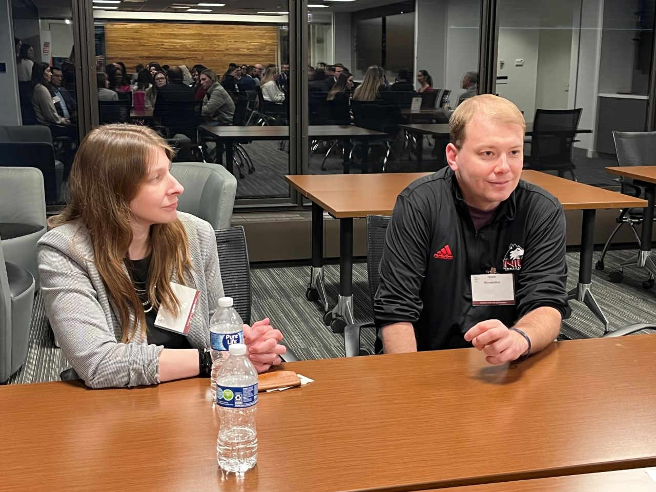 left to right: YLD Vice Chair Hannah Lamore and YLD Secretary Jason Raymond Blumenthal