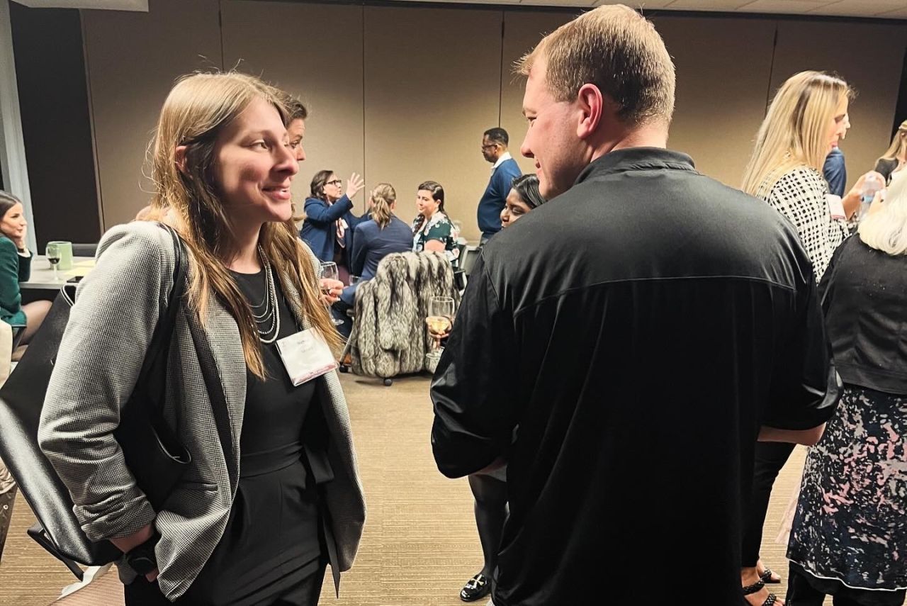 left to right: YLD Vice Chair Hannah Lamore and YLD Secretary Jason Raymond Blumenthal