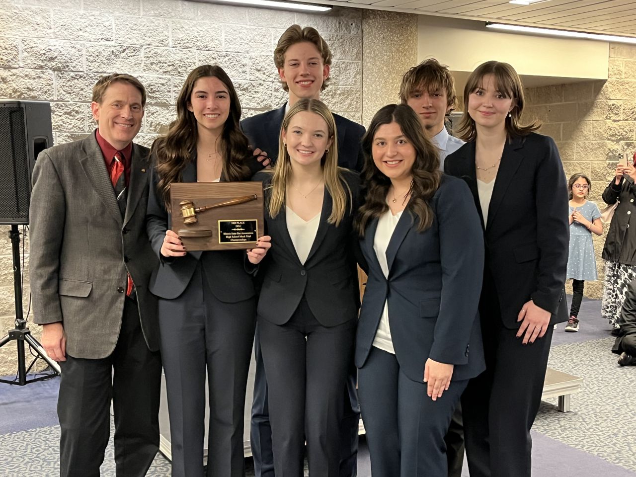 Maine South High School from Park Ridge received third place.