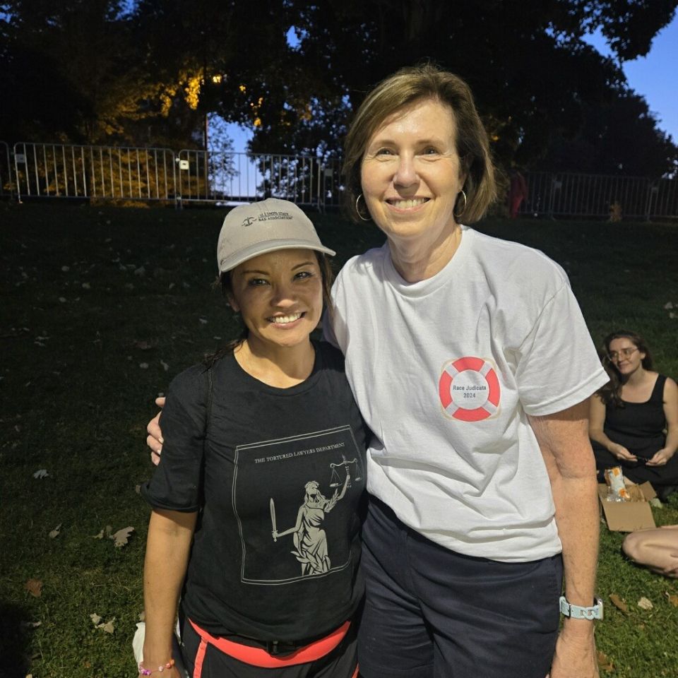 President Williams with Illinois Supreme Court Justice Rochford