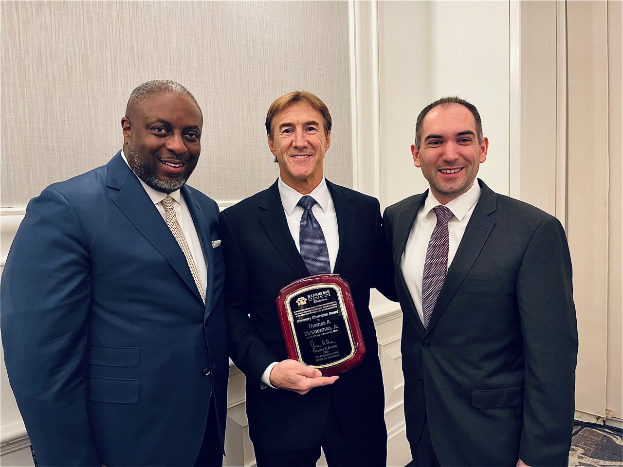 Thomas A. Zimmerman, Jr. received the 2025 Honorary Champion Award.