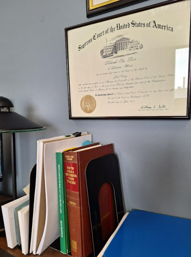 Deborah Loos: "The best day of my career was joining members from the ISBA to be sworn in at the U.S. Supreme Court; even better than my first Directed Verdict!"