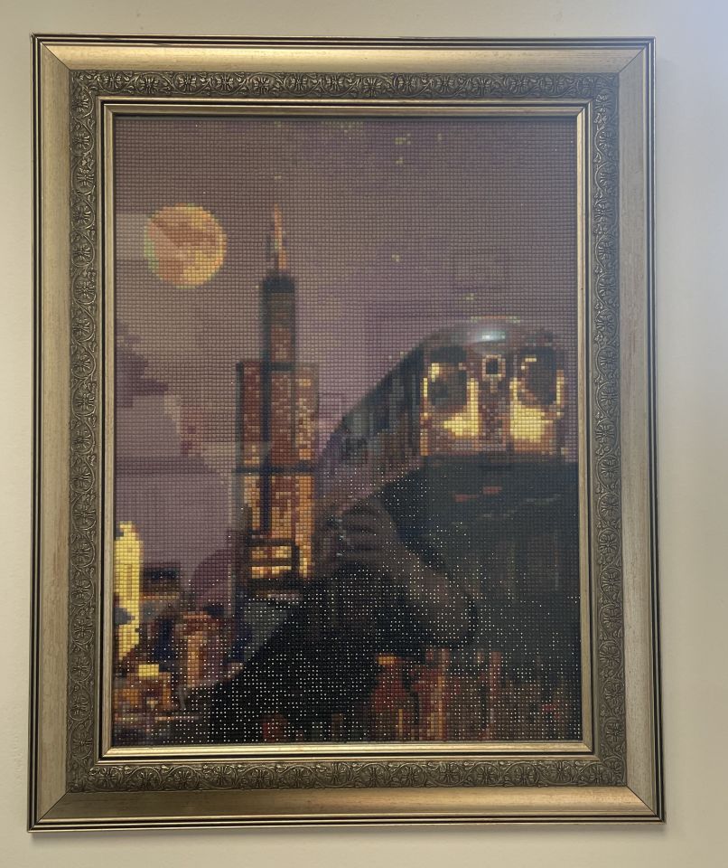 Katherine Amari: "I am a real estate tax attorney handling all residential real estate tax appeals inside of Cook County. Because I am extremely busy throughout my day answering calls, sending emails, working on appeals, etc., I work on diamond art paintings during my free time after work. It allows me to relax and take my mind off of the work that still needs to be one or calls that still need to be made. I truly enjoy looking at my work product after every painting I complete."