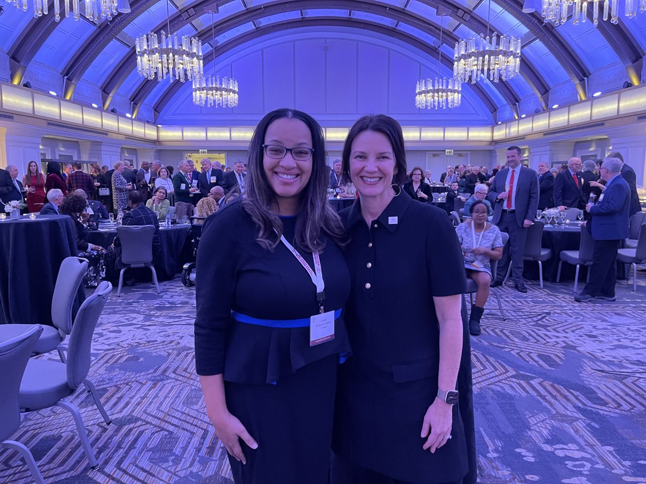 CBA President Nichole C. Patton (left) with ISBA President Bridget C. Duignan