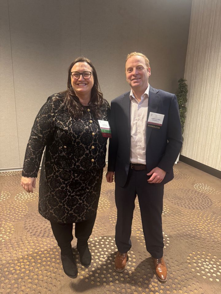 Ag Law Seminar Sponsor/Moderator Cari B. Rincker with Coordinator/Moderator Andrew G. White