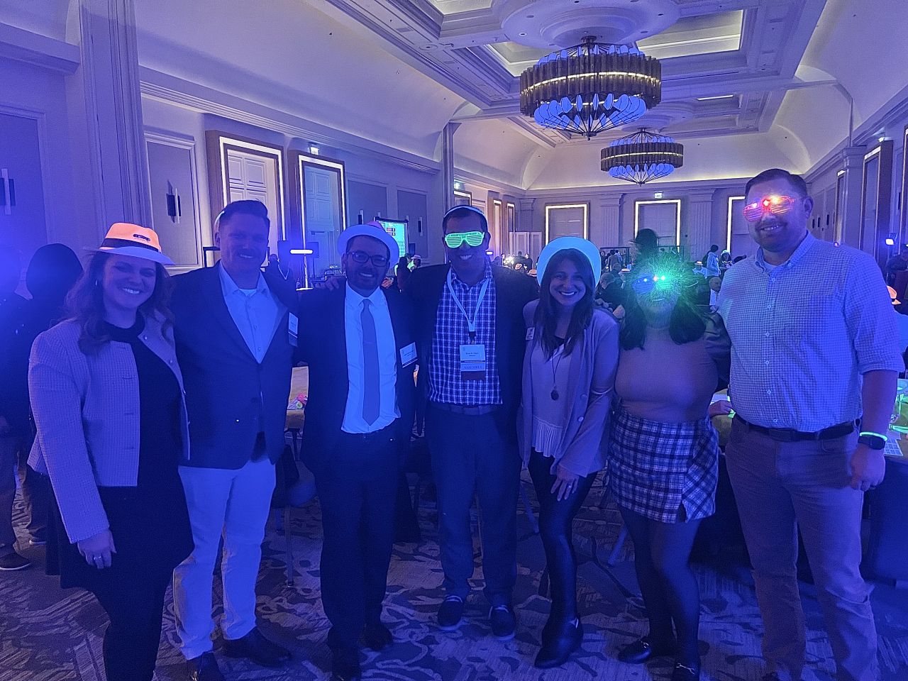 YLD members enjoy Glo Bingo