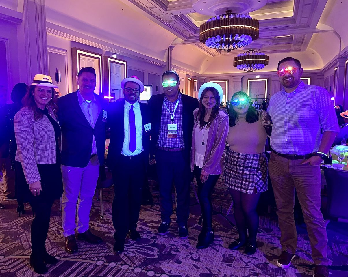 YLD members enjoy Glo Bingo