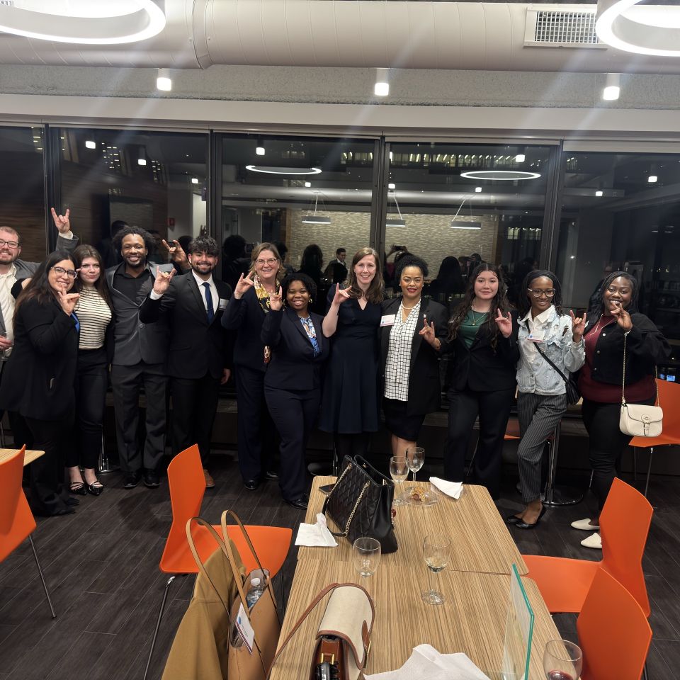 NIU Law Students attend the Wine Tasting Event.