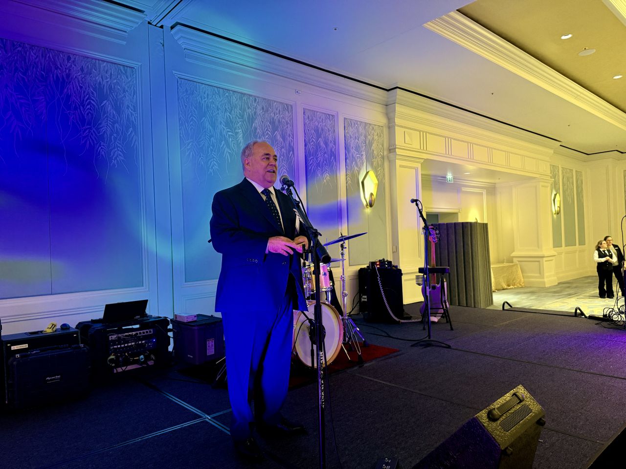 President Perry Browder addresses attendees during the President’s Welcome Celebration.