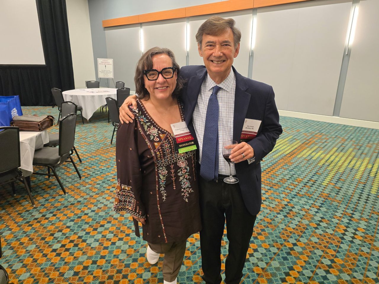 Conference Moderators Pamela Kuzinar and Hon. Arnold Blockman (ret.)
