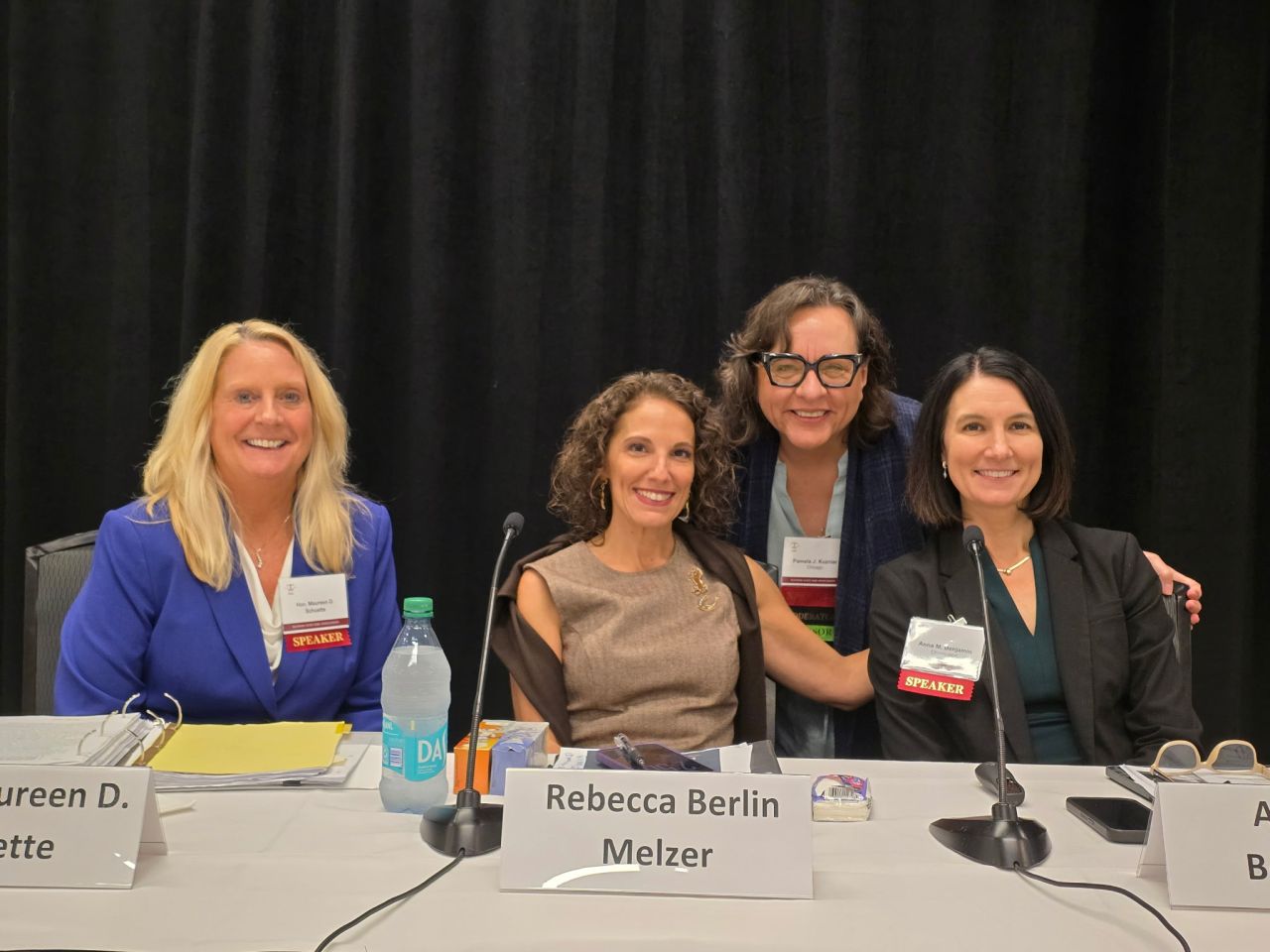 Hon. Maureen D. Schuette, Rebecca Berlin Melzer, Pamela Kuzinar, and Anna M. Benjamin