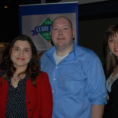 YLD Holiday Party co-chairs Anna Krolikowska and Nathan Lollis with YLD Chair Kelley Gandurski