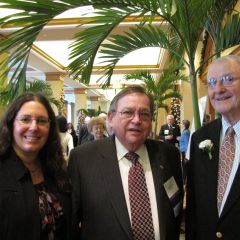 IBF Executive Director Susan Lewers, Board of Governors member Russell Scott and Senior Counsellors honoree Harry Rohde