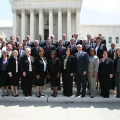 38 ISBA members admitted to the U.S. Supreme Court during the ISBA Group Admission Ceremony on June 1.