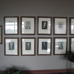 Left side of photo collage (Lincoln is top row, 2nd from left)