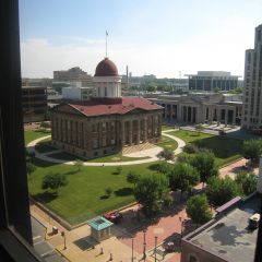 View of Old State Capitol from main conference room