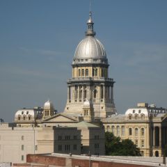 View of the State Capitol from a 6th floor office