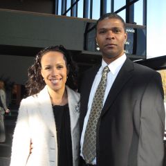 New admittee Gordon Wright of Rockford with his wife