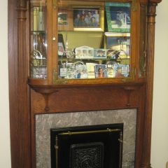 Fireplace in William Reid's office