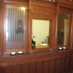 Receptionist window in Elmore & Reid lobby