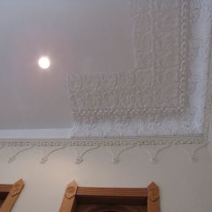 The roof was restored but sections that fell in have proved difficult to replicate.