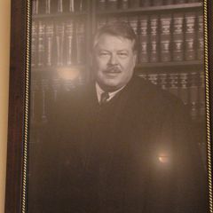 Judge Robert Adcock requested that his wake be held in Historic Courtroom - and it was