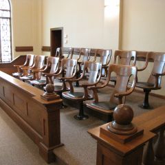 Historic Courtroom jury box