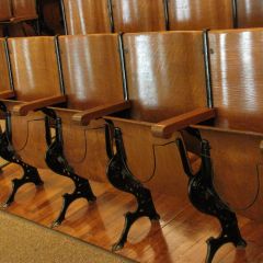 Row of original seats