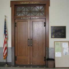 Entrance to Historic Courtroom on 2nd floor