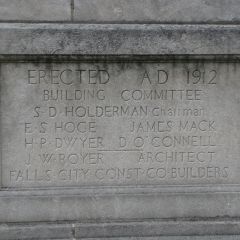 Grundy County Courthouse cornerstone