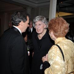 John Cullerton speaks with retired Illinois Supreme Court Justice Mary Ann McMorrow