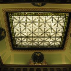 Ceiling above the main staircase