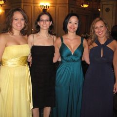Summer Soiree chairs Heather Fritsch, Debra Liss, Adela Lucchesi, YLD chair Gina Arquilla 