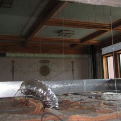 Original courtroom details - now hidden by drop ceiling