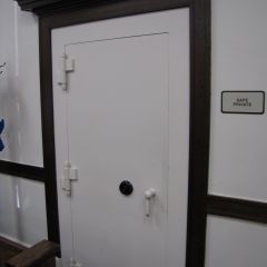 Second floor wall safe