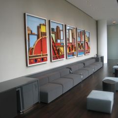 This is a lounge around the corner from the 6th floor lobby.