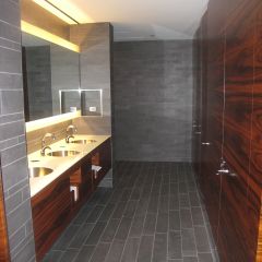 The well-appointed 6th floor men's room.