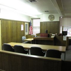 A courtroom