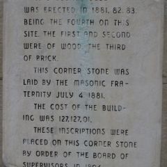 Courthouse cornerstone