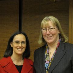 Attorney General Madigan with SIU Law School Professor Alice Noble-Allgire
