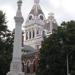 The courthouse was built in 1875 at a cost of $75,000.
