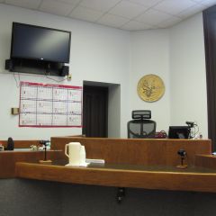 Courtroom video monitor
