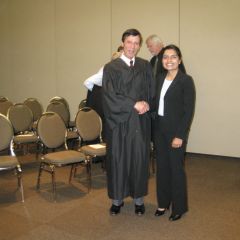 Justice Tom M. Lytton and new admittee Uttara Arora