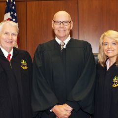 Chairman of the Board of Directors of the Chicago Alumni Chapter Bob Downs, Chief Judge James F. Holderman, Chicago Alumni Chapter Justice Michele M. Jochner